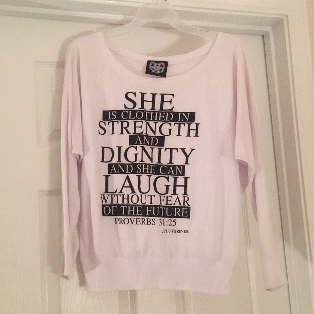 White long sleeve shirt